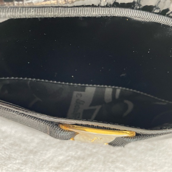 Salvatore Ferragamo Vintage Crossbody Bag Enamel Shoulder Vara - Picture 15 of 16